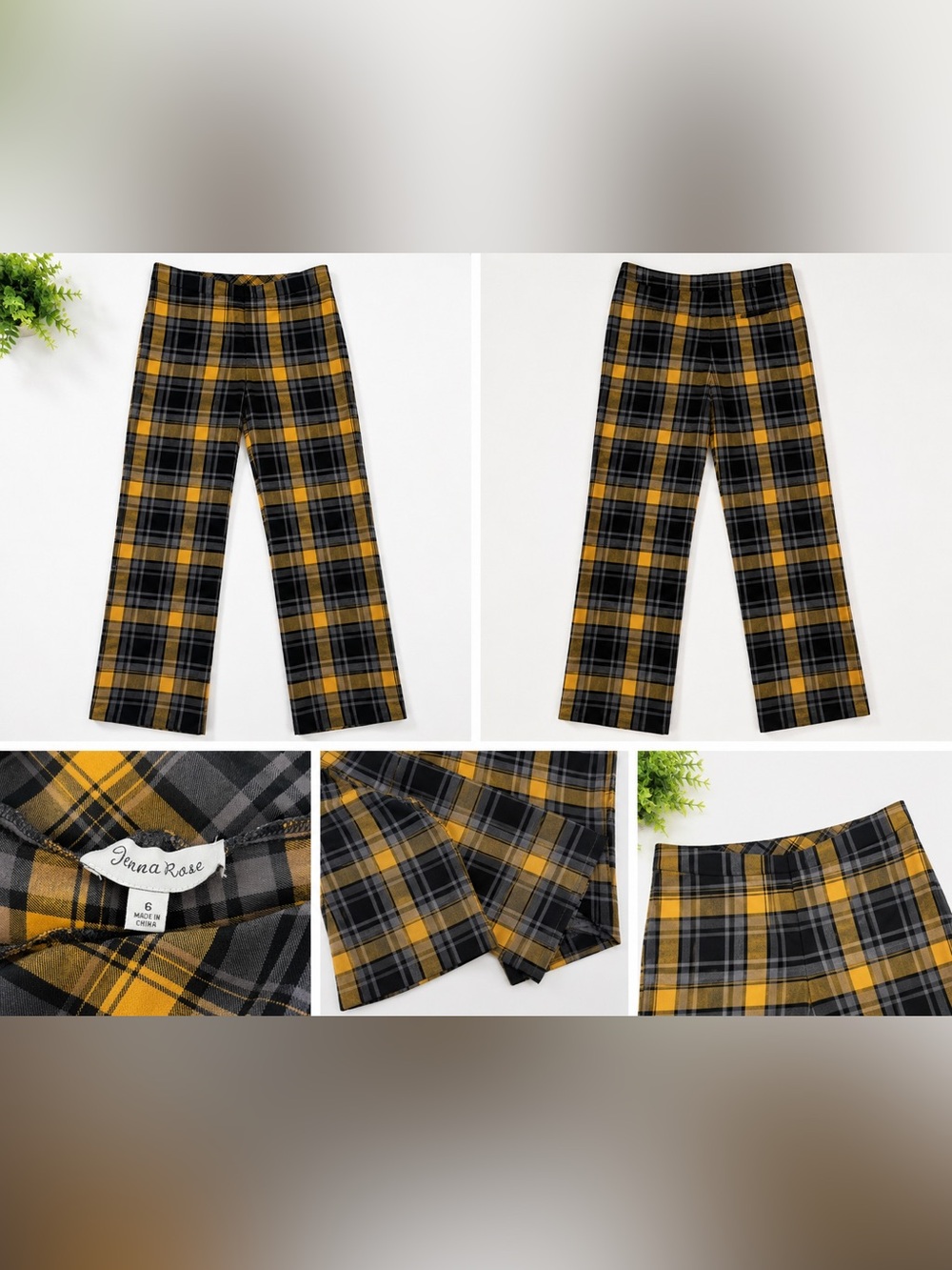 Jenna Rose Plaid Pants – Size 6